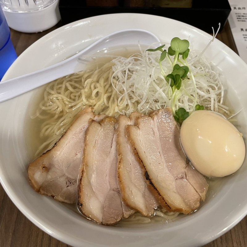 貝出汁塩そば　特製(貝出汁　中華そば　源太郎)