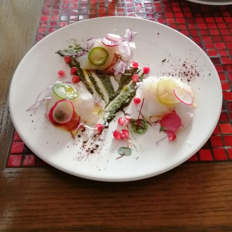 鯛のセビーチェ(Hacienda del cielo MODERN MEXICANO)