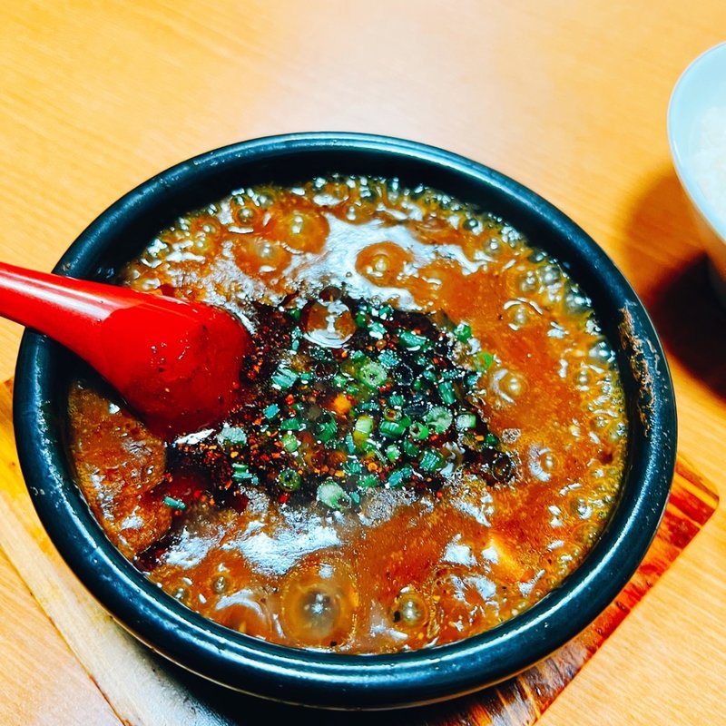 「五味一体」麻婆豆腐 ライス、ザーサイセット(眞実一路)