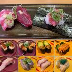 馬刺し食べ比べ＋蟹＋寿司
