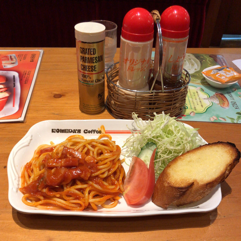 「喫茶店の王道」ナポリタン(コメダ珈琲店 栄鉄砲町店)
