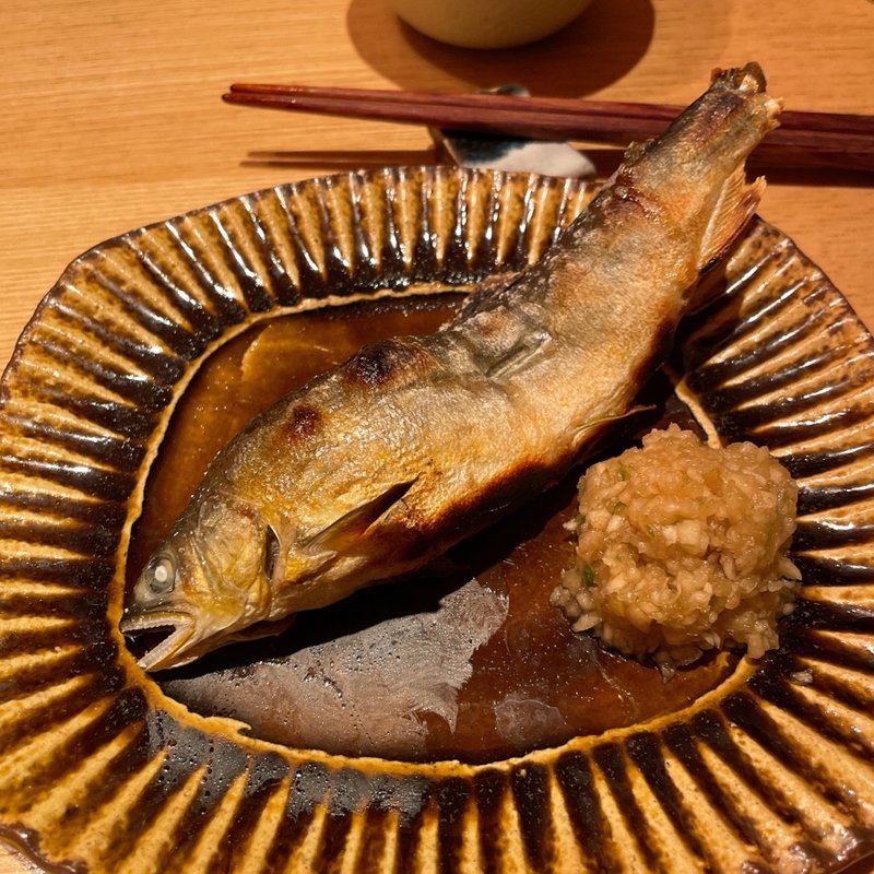 子持ちあゆの塩焼き(和味大輔)