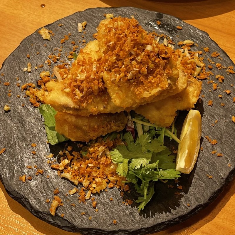 寒ブリのフライ(Maison China Umemoto)