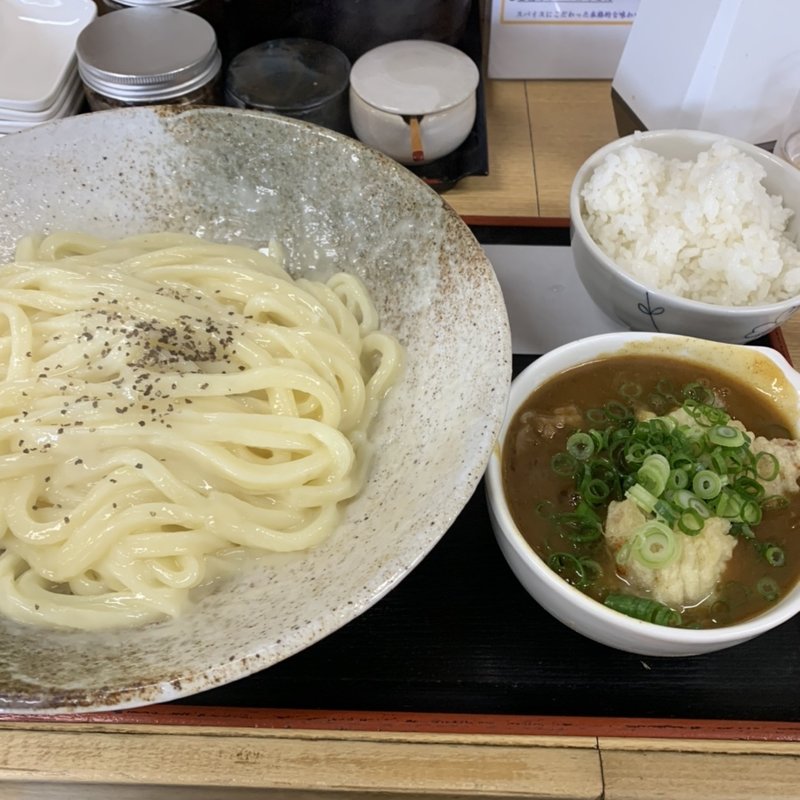 釜バターカレーつけうどん(釜揚うどん一紀 )