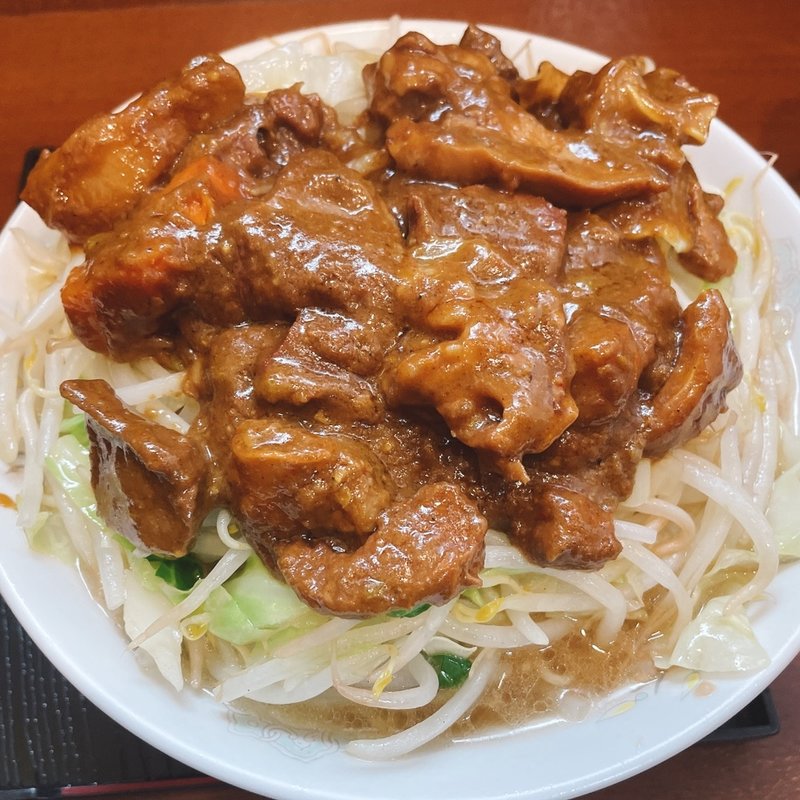 モツカレー野菜(二代目ラーメンあや)