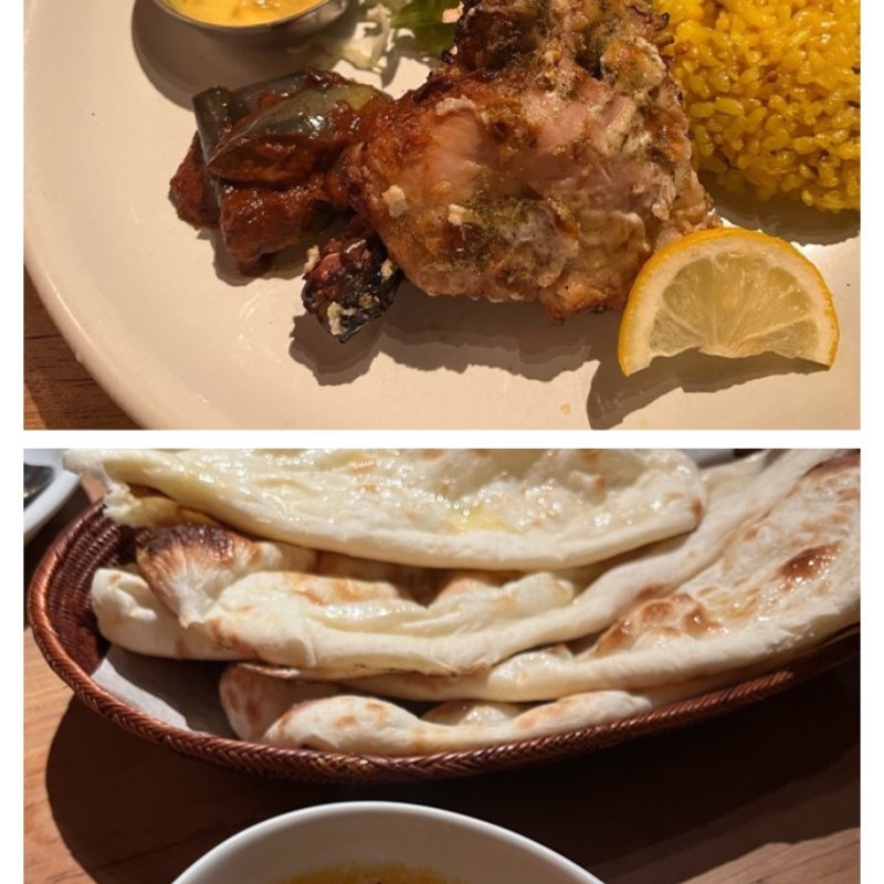 カリー&BBQプレート(インディアンカフェ　phool （フール）)