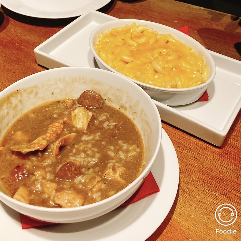 シーフードガンボスープとマッケンチーズ(Soul Food House)