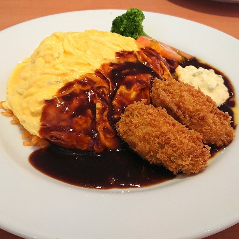 オムライス＆牡蠣フライ【期間限定】(デニーズ 横浜都筑店)