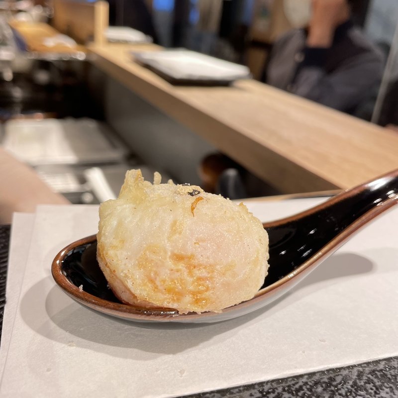 半熟卵(天ぷらとワイン大塩 日比谷店)