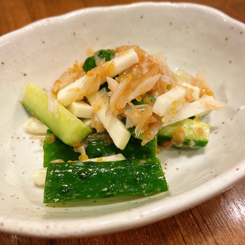 山いもときゅうりの梅水晶和え(栃木屋 )