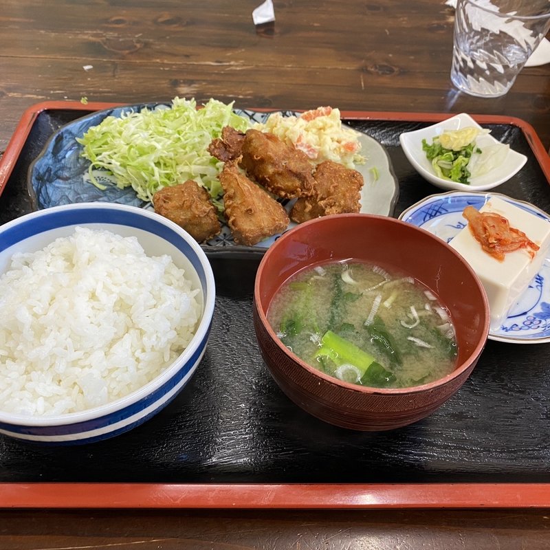 から揚げ定食(はらしま食堂 )