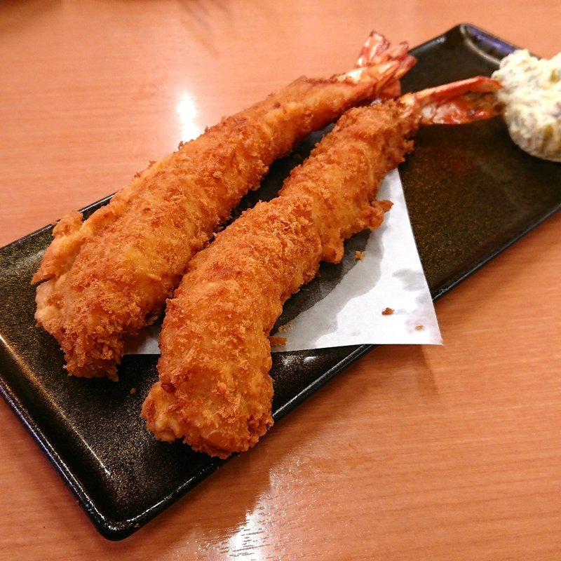 店内仕込の特大えびフライ【期間限定】(スシロー 川崎野川店)