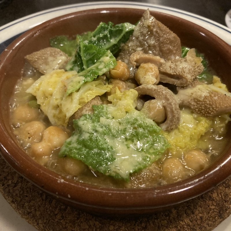仔羊モツ、白インゲン豆、ちりめんキャベツの煮込みハーフ(Enoteca 眞  （エノテカシン）)