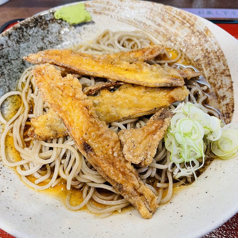 ゴボウ天そば(立ち喰い蕎麦 弦)