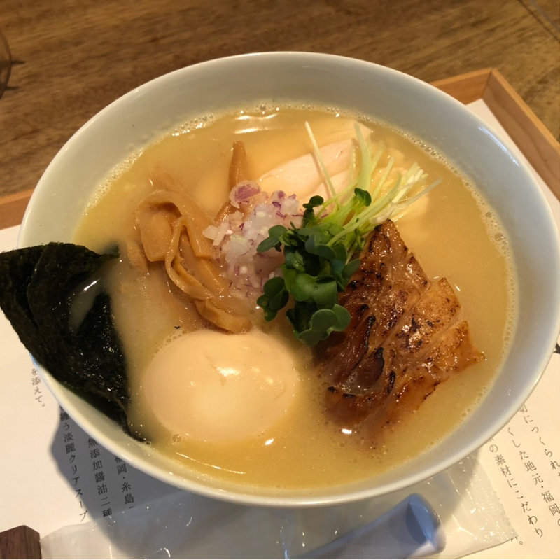 【特製】濃厚鶏そば(とり田美野島店)