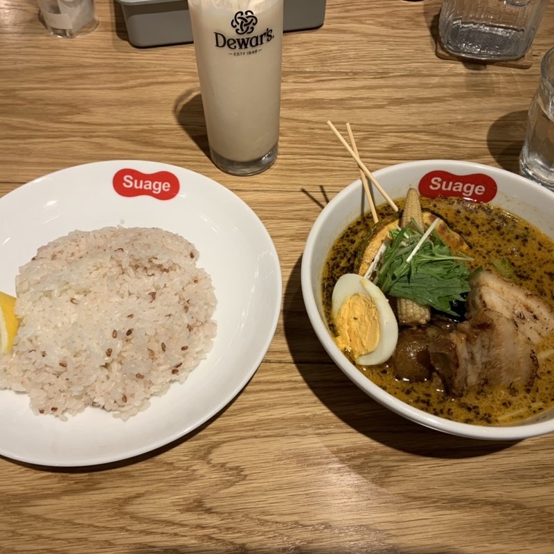 道産ポークの角煮カレー(北海道スープカレー Suage 池袋店)