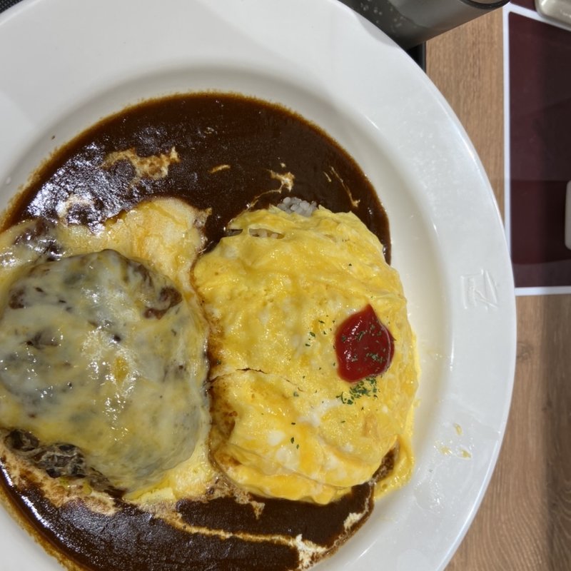 チーズハンバーグオムレツカレー(マイカリー食堂　東久留米店)