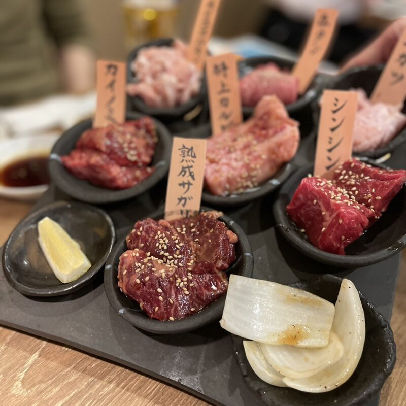 小清水牛盛り合わせ(炭焼 味覚園 南2条店)