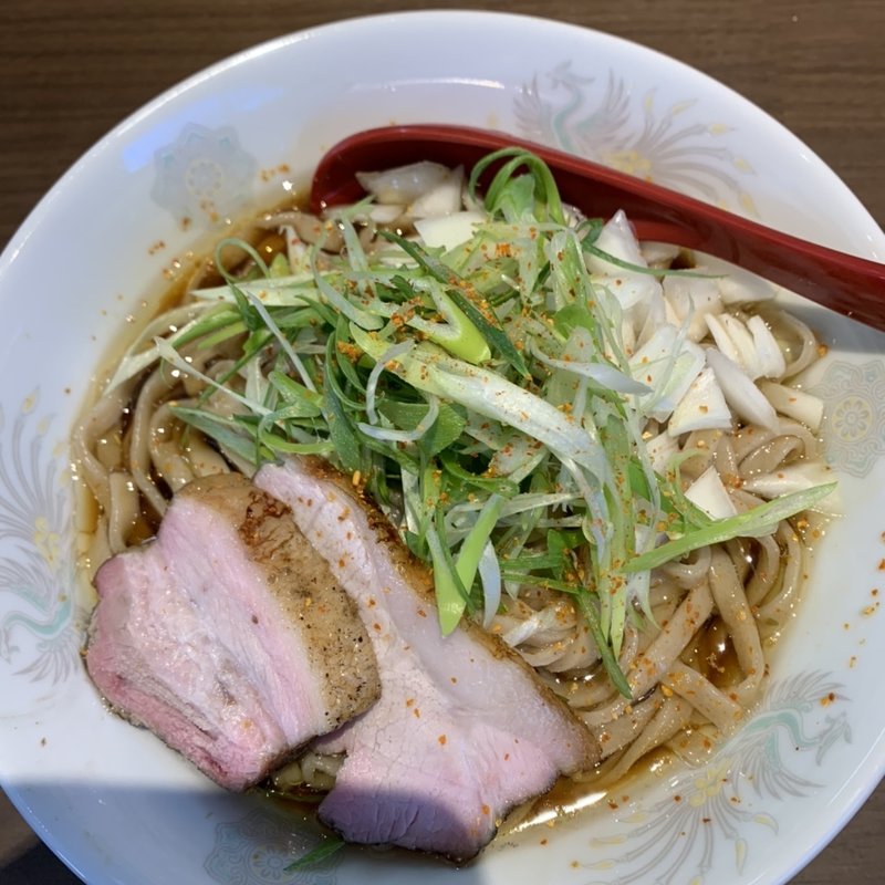 地鶏とゆずこしょうのまぜそば(晴耕雨読)