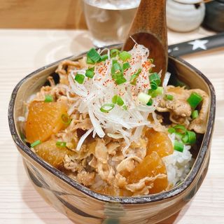 豚バラ大根丼(ラーメン専科 竹末食堂)