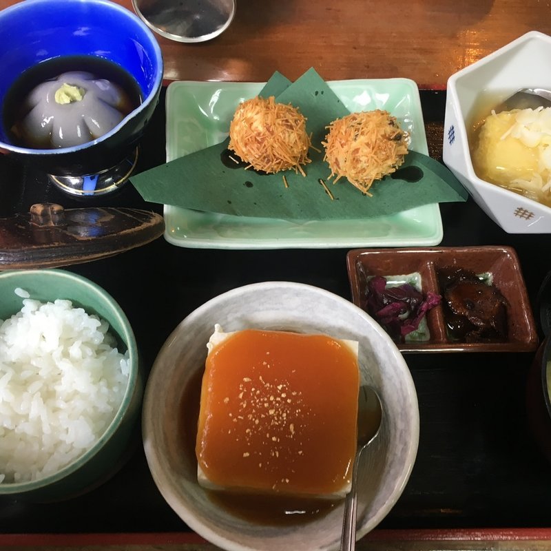 とうふ料理三品コース(元瀧(もとだき))