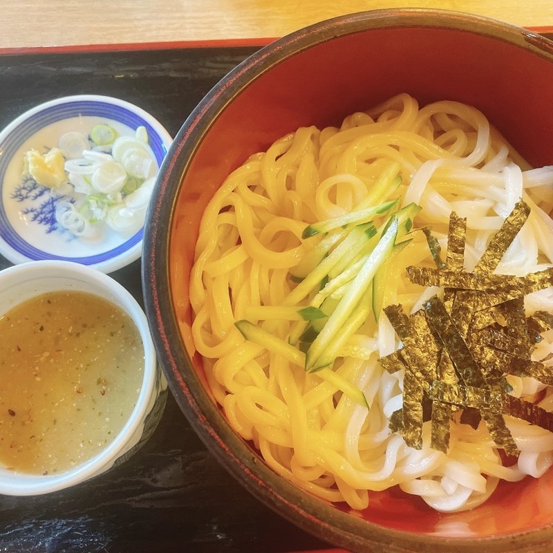 冷汁うどん(手打ちうどん・そば 子亀)