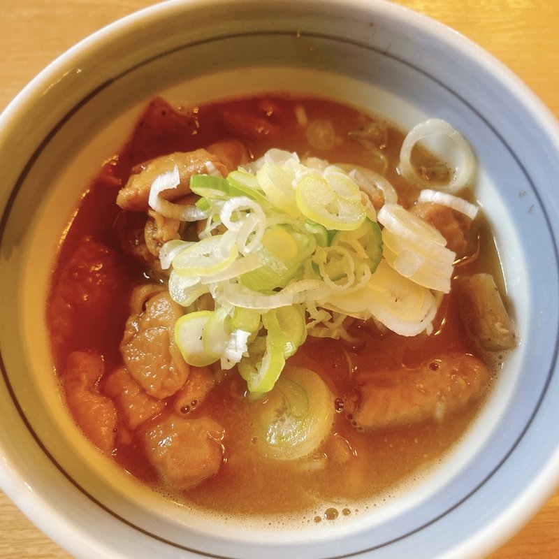 もつ煮込み(手打ちうどん・そば 子亀)