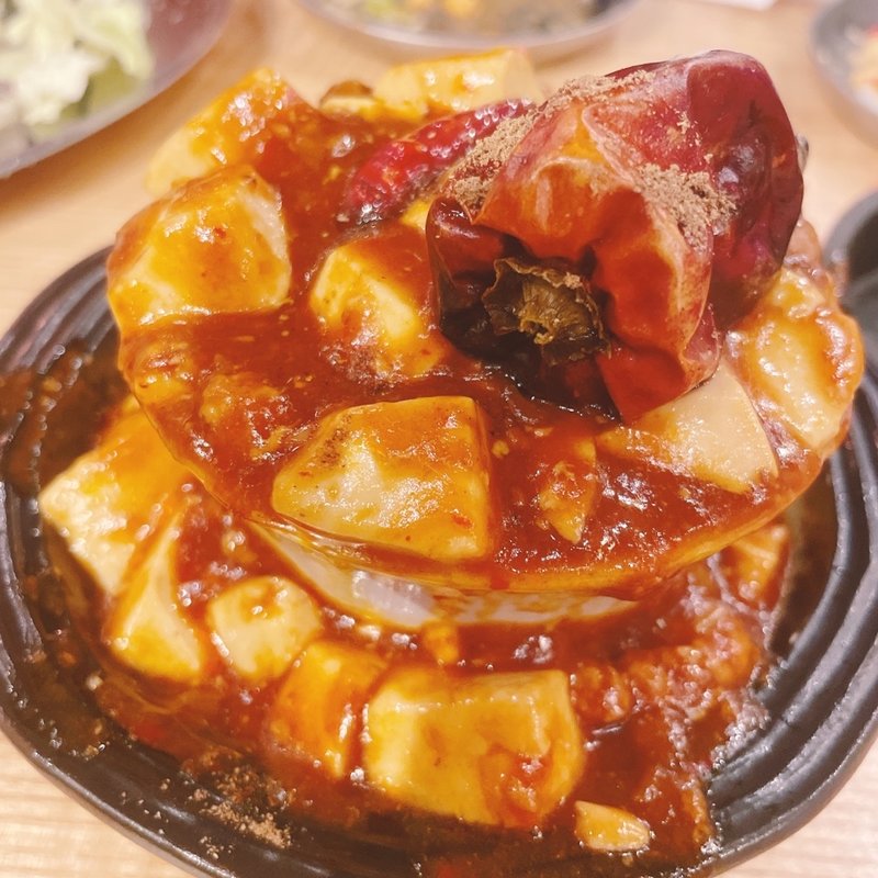 半熟煮卵麻婆豆腐(酒ト肴 さしすせそ お初天神店 )