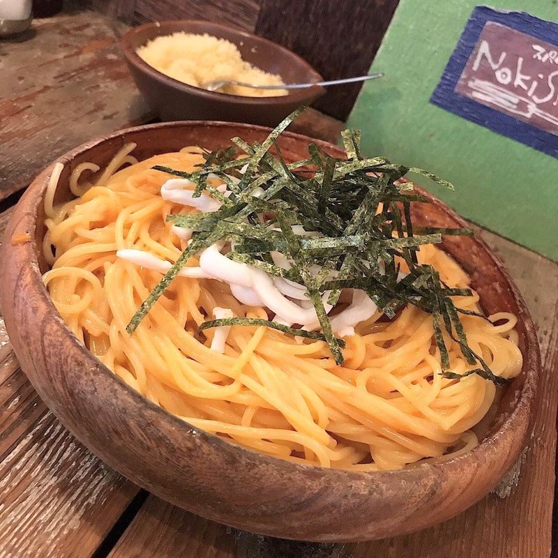 タラコとウニとイカのスパゲッティ(スパゲティーNokishita)