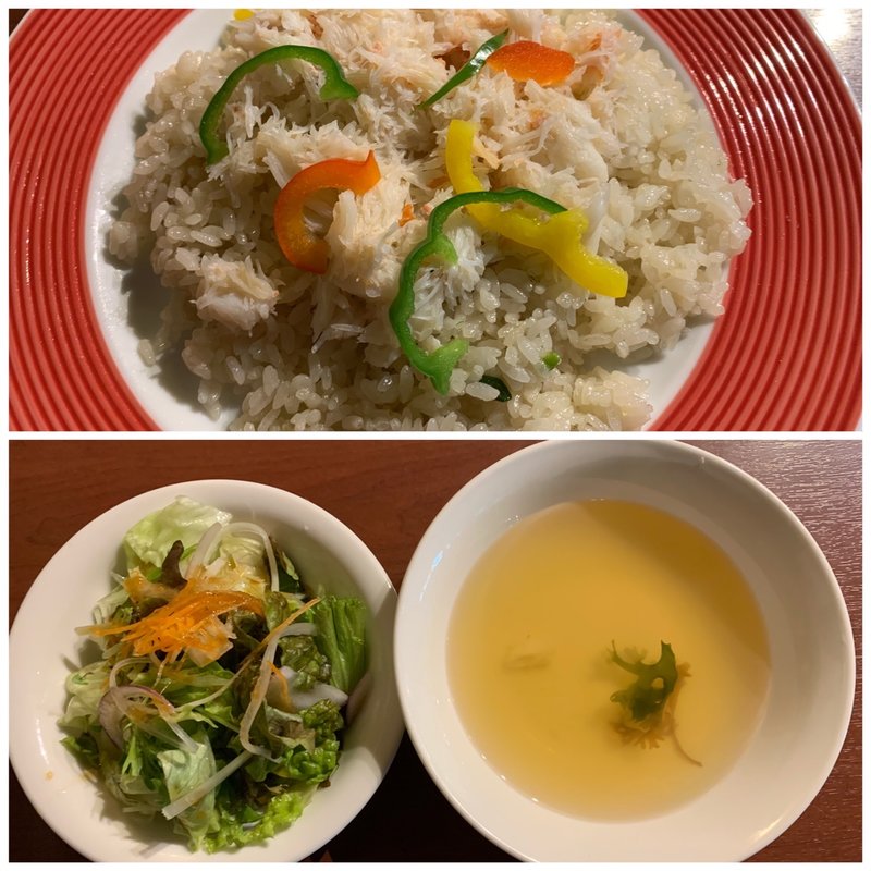 ランチピラフセット(シーフードレストランメヒコ 郡山フラミンゴ館)