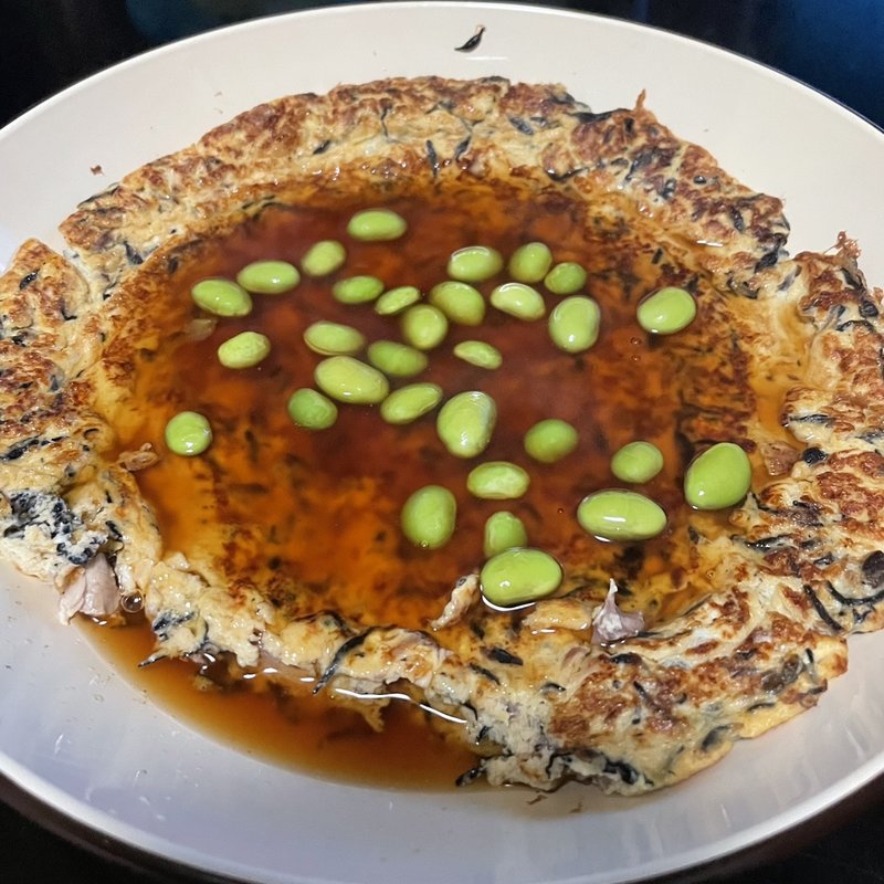 オムレツ餡掛け(自宅)