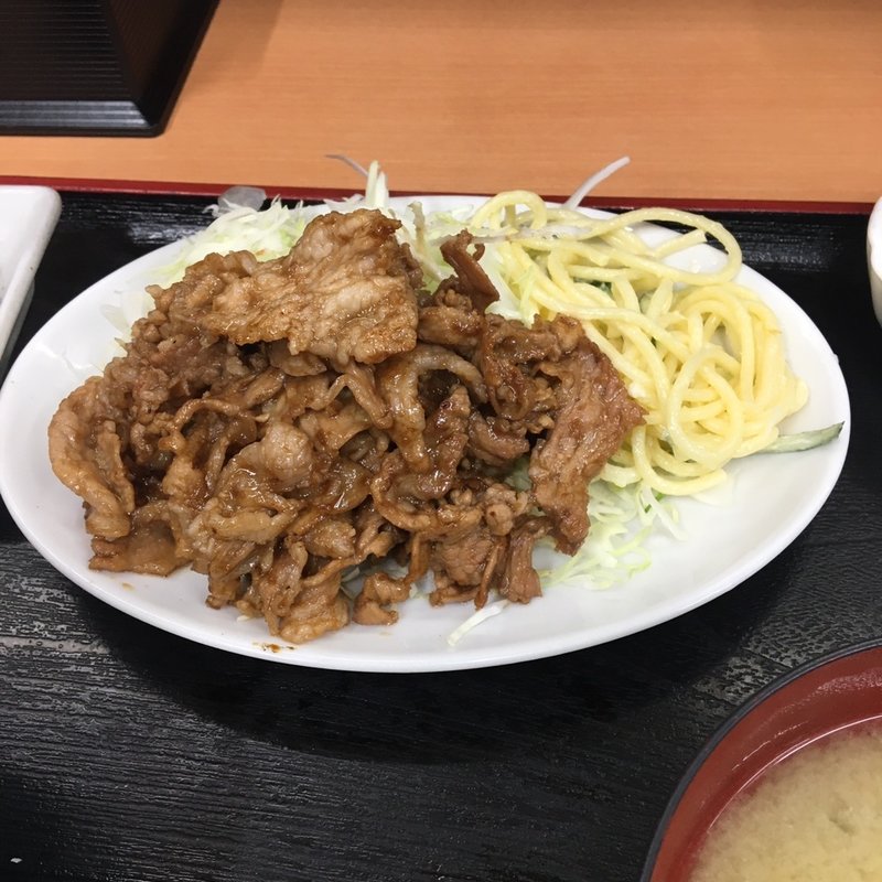 生姜焼き定食(やしろ食堂)