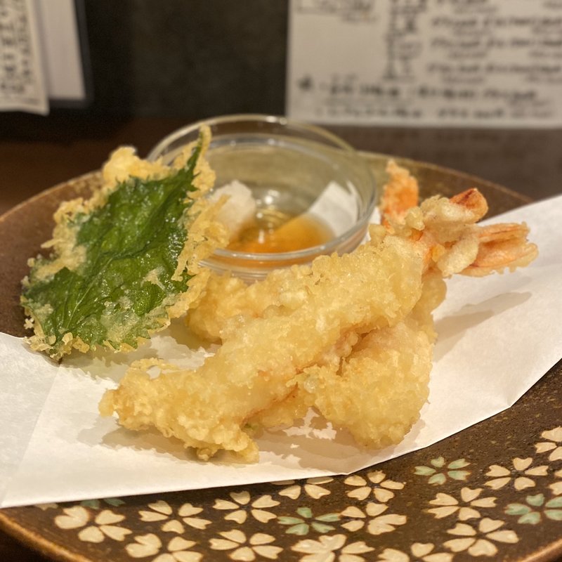 海老の天ぷら(居酒屋 徳ちゃん )