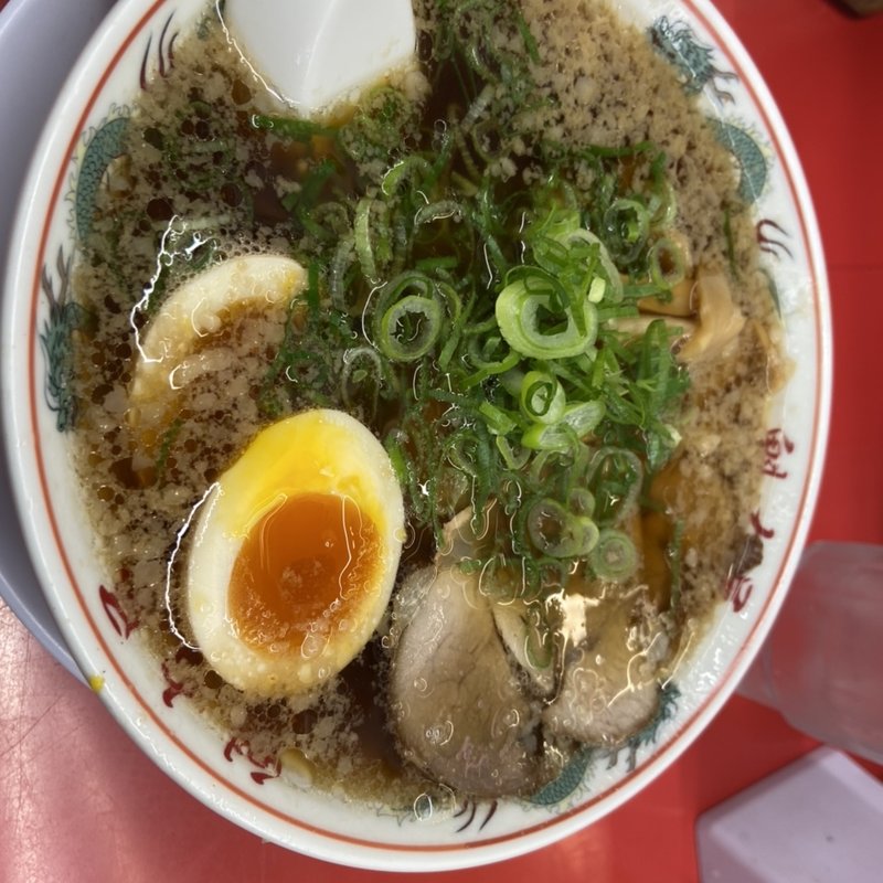特製醤油味玉ラーメン（並）(京都北白川ラーメン魁力屋 東久留米店)