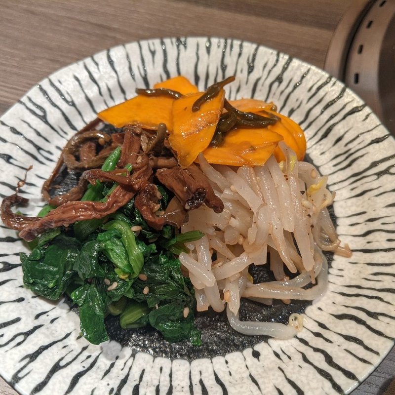 前菜4種盛り合わせ(焼肉Coco Nemaru Ginza)