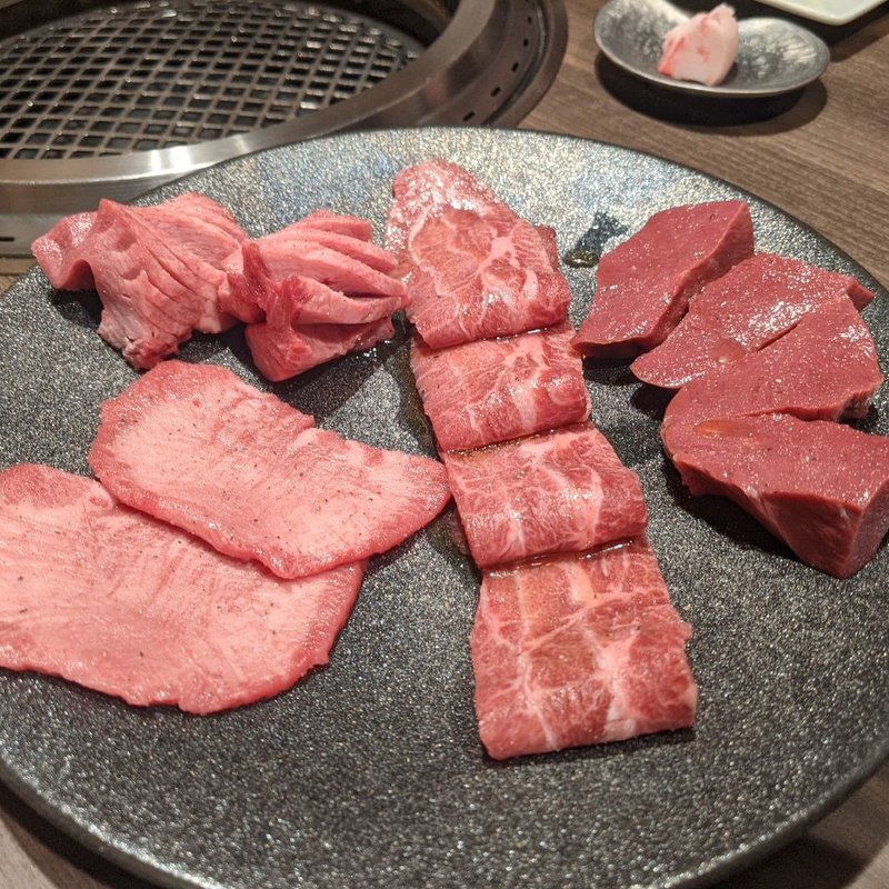 塩焼き3種盛り(焼肉Coco Nemaru Ginza)