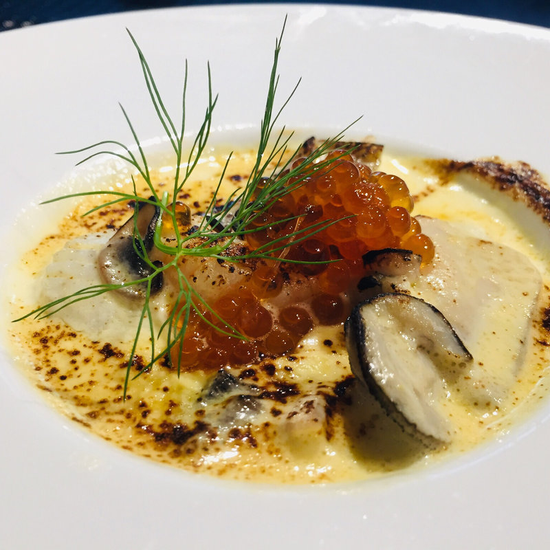 牡蠣とたか海老のサバイヨングラタン(フランス厨房 旬彩 中央駅店 )