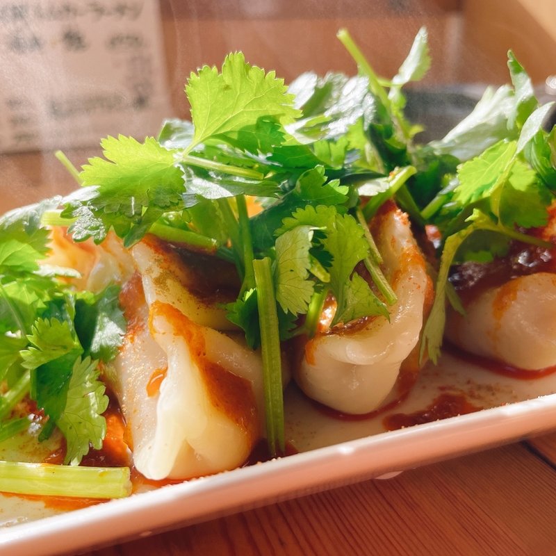 トムヤム茹で餃子(らーめんあたりや)