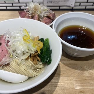 昆布水つけ麺+鴨チャーシューご飯(中華ソバ ビリケン)