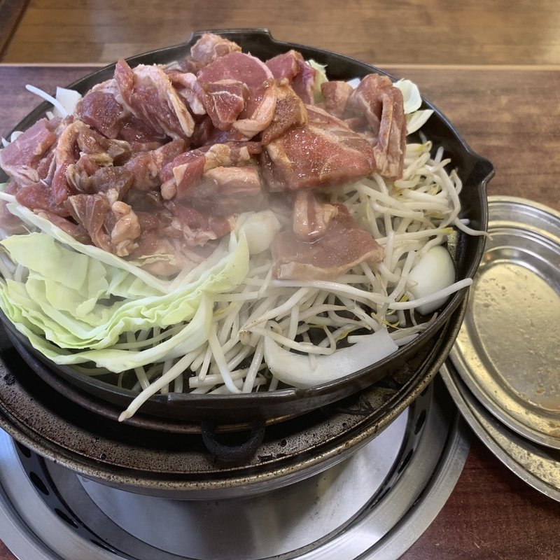 ジンギスカンセット(大盛り)(焼肉レストラン井東)