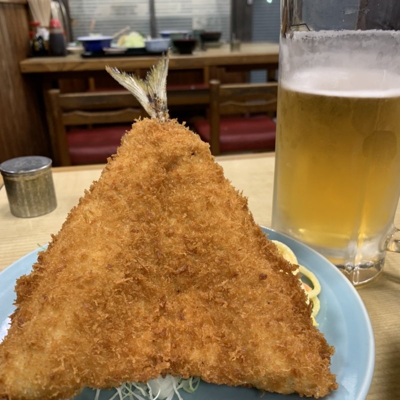 アジフライ(単品、大きいサイズ)(動坂食堂 （ドウザカショクドウ）)