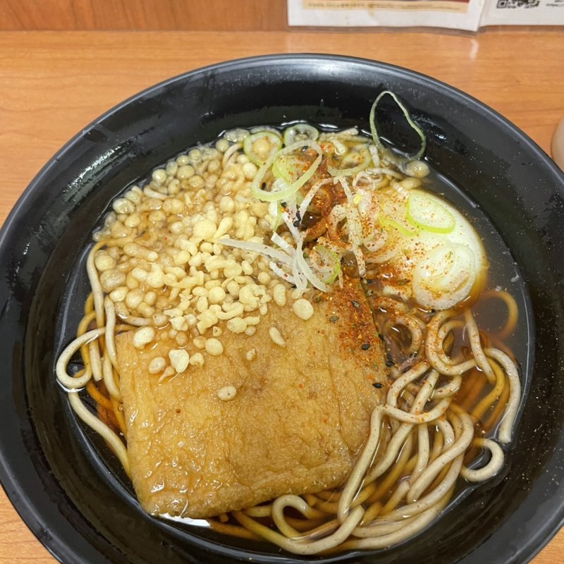 とろ玉たぬきつねそば(駅そば 大江戸そば 上野9・10番ホーム)