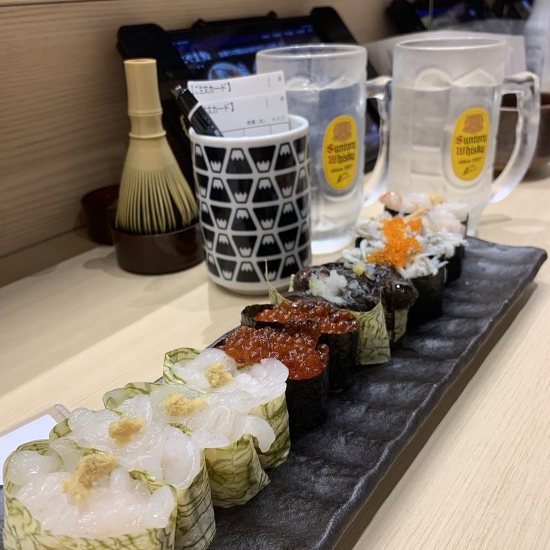 白えび軍艦(廻転とやま鮨　銀座)