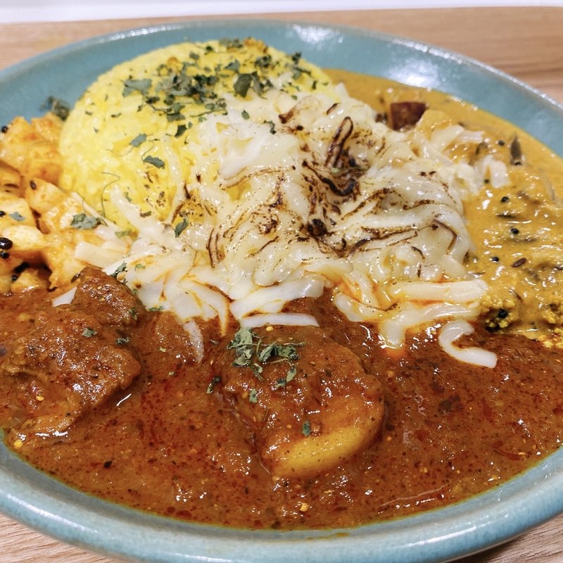 2種盛り　炙りチーズトッピング(れーげんぼーげん)