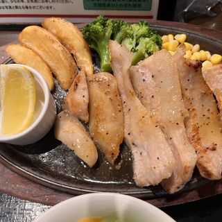 豚トロ塩ダレステーキセット(だん家 東京オペラシティ店)
