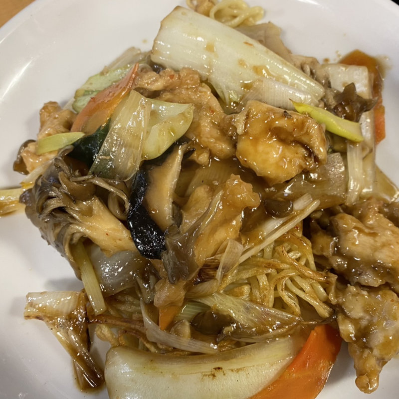 鶏のうま煮焼そば(餃子の王将 国道高石店)