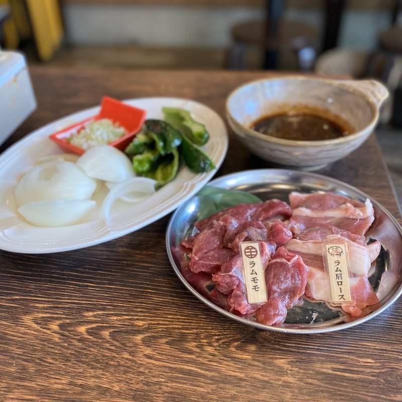 アイラムジンギスカンセット(ジンギスカンと火鍋ラムしゃぶ アイラムユー 刈谷店)