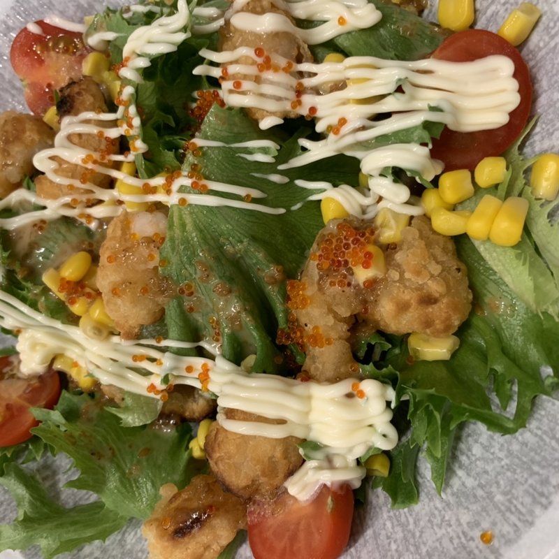 プリプリ海老サラダ(梅丘 寿司の美登利 渋谷店)