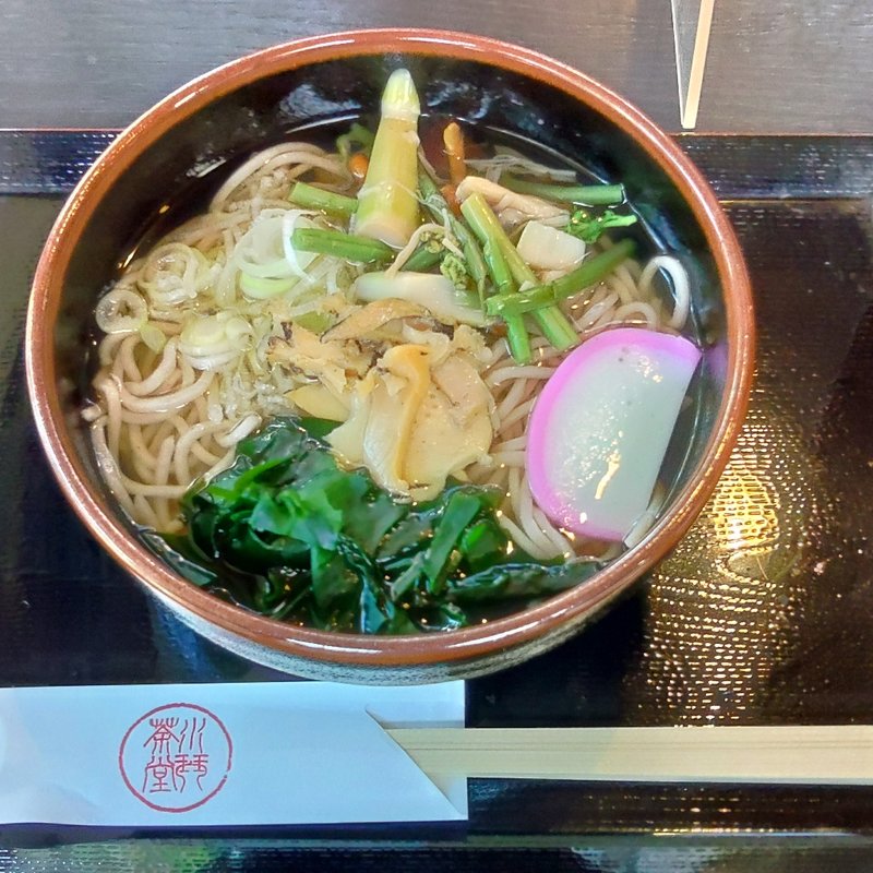 鮑煮蕎麦(水琴茶堂　一宮店)