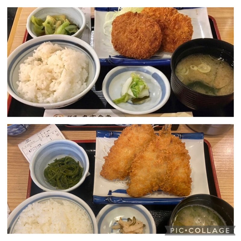 あじフライ定食(丸富食堂 池袋東口店)